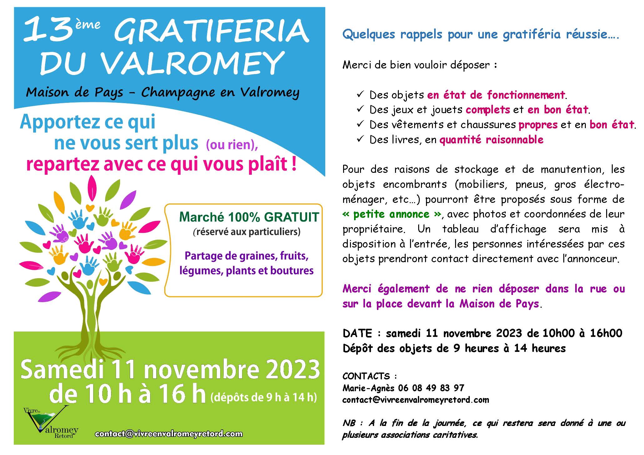 Flyer gratiferia novembre 2023